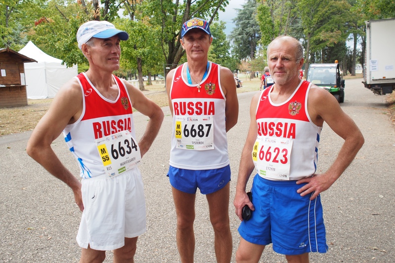 WMAC Lyon 2015, 9 août, 10km, Rashit Mustakarov, Sergey Systerov, Sergey Lyzhin