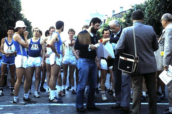 Depart Start 50 km marche Bar-le-Duc 19 juin 1983