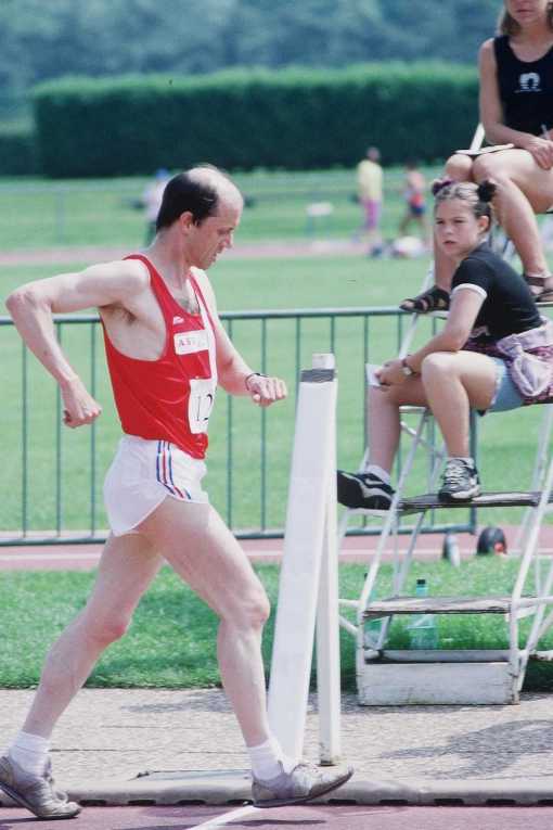 Dominique Guebey, the race walker