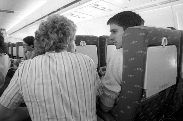 En vol vers La Corogne 1988