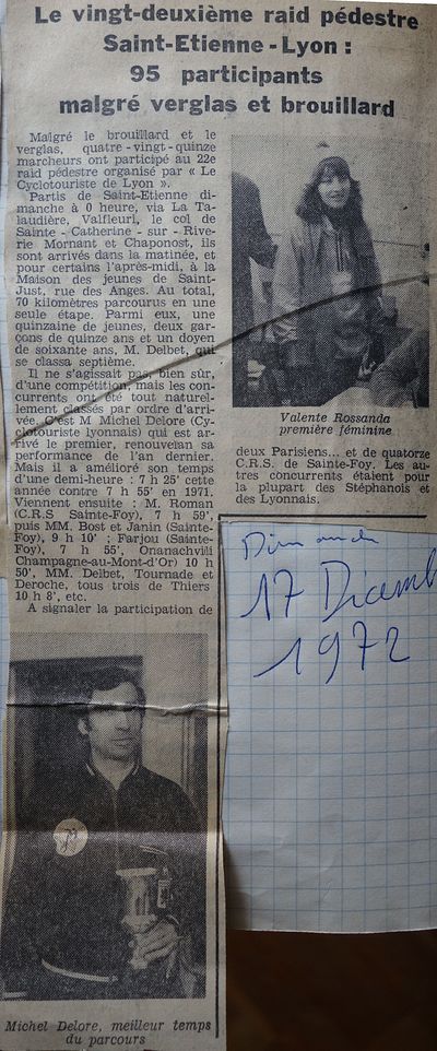 SaintéLyon 1972, article Le Progrès de Lyon w:400, h:962, 136674, JPEG