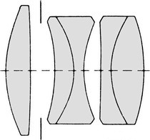 Schéma formule optique Elmarit 90 2.8