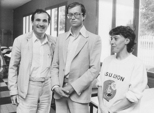 Claude Bruley (Président de l’ASUL athlétisme), Dominique Guebey, Annette Sergent.