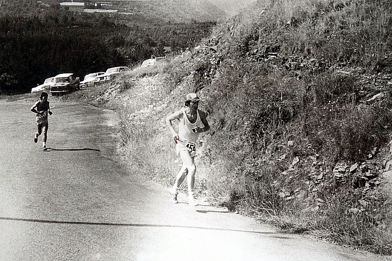 Dominique Guebey en course